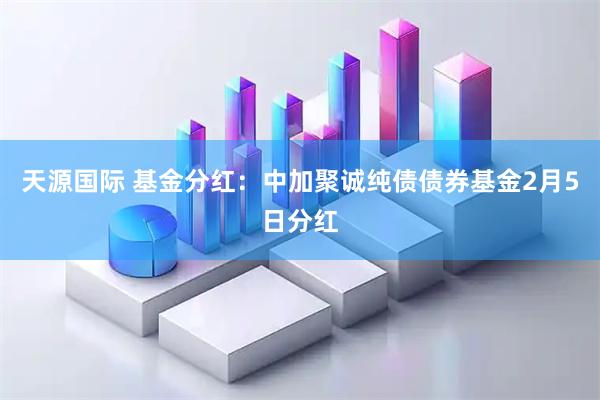 天源国际 基金分红：中加聚诚纯债债券基金2月5日分红